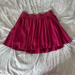Aritzia Burgundy Pleated Skirt